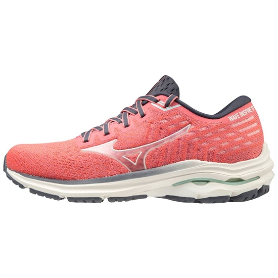 Mizuno Wave Inspire 17 WAVEKNIT Löparskor Dam Röda Vita | 234801KRP