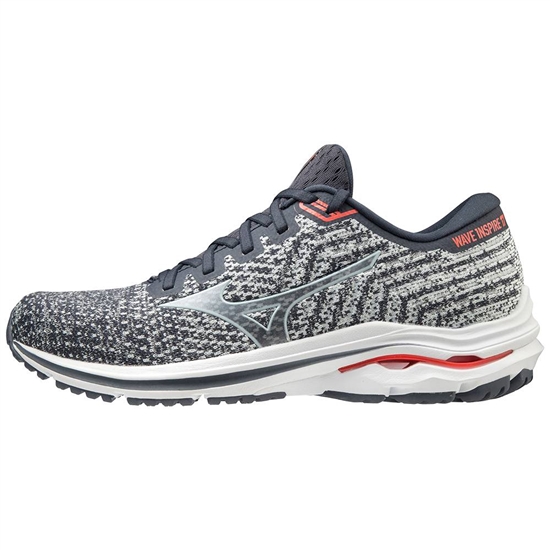 Mizuno Wave Inspire 17 WAVEKNIT Löparskor Herr Grå Vita | 987136CFW