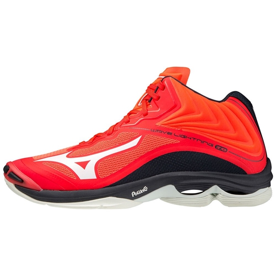 Mizuno Wave Lightning Z6 Mid Volleybollskor Dam Röda Vita Svarta | 139802TUD