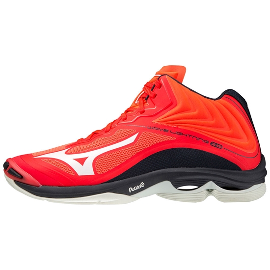 Mizuno Wave Lightning Z6 Mid Volleybollskor Herr Orange Vita Blå | 278054TJE