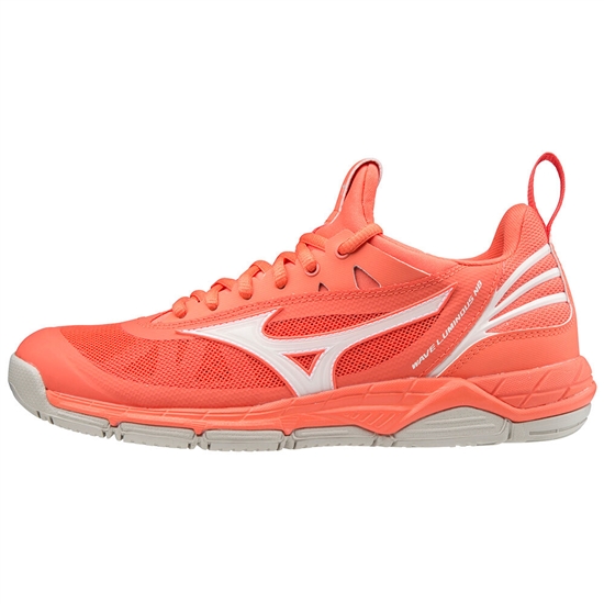 Mizuno Wave Luminous NB Netball Skor Dam Korall Vita | 153892MET