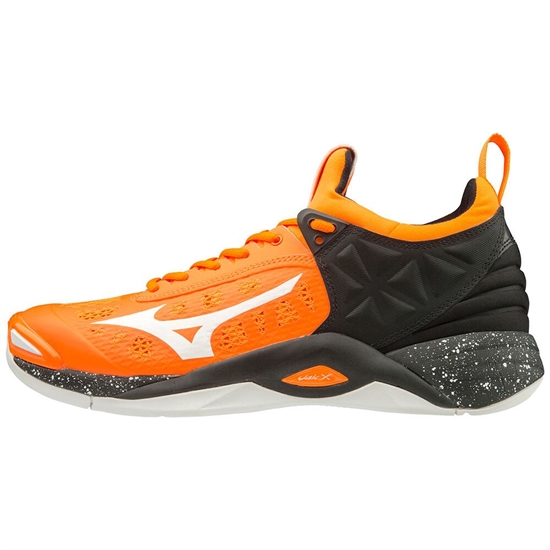 Mizuno Wave Momentum Volleybollskor Dam Orange Vita Svarta | 547061JWP