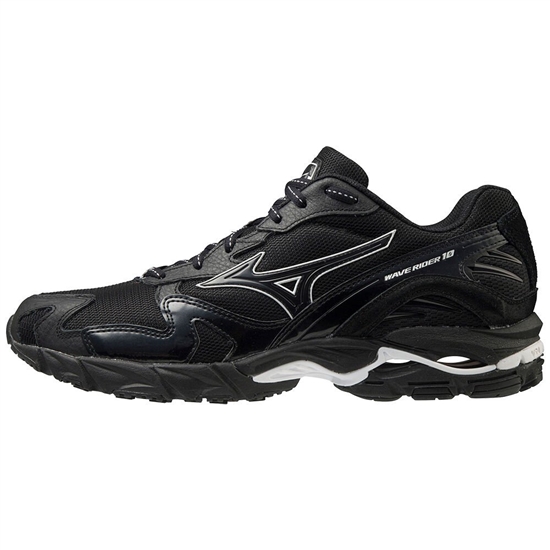 Mizuno Wave Rider 10 Kuro Sneakers Dam Svarta | 109638TXM