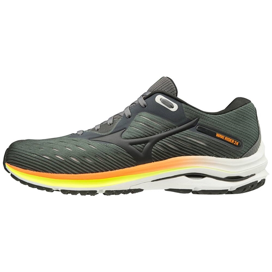 Mizuno Wave Rider 24 2E Breda Löparskor Herr Mörkgröna | 638017HLW