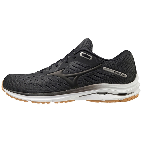 Mizuno Wave Rider 24 2E Löparskor Herr Grå Svarta | 384691DQA