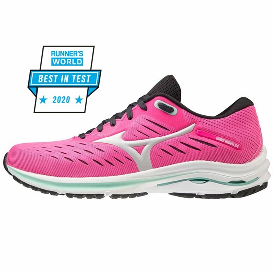 Mizuno Wave Rider 24 Löparskor Dam Rosa | 613794HBT