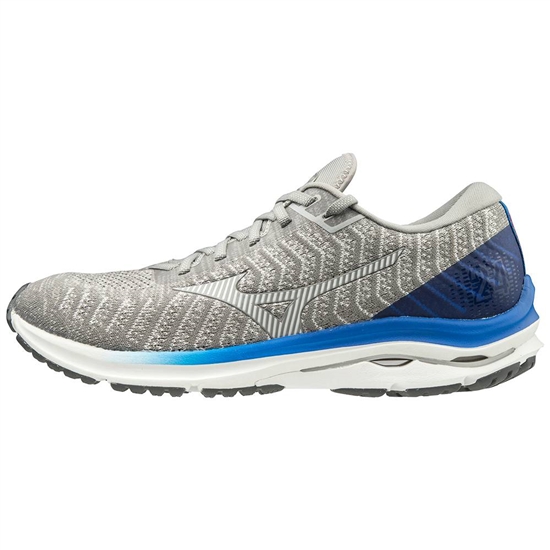 Mizuno Wave Rider 24 WAVEKNIT Löparskor Herr Grå Vita | 243091USP