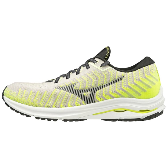 Mizuno Wave Rider 24 WAVEKNIT Löparskor Herr Vita Gula | 849150DMZ