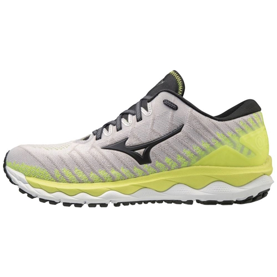 Mizuno Wave Sky 4 WAVEKNIT Löparskor Herr Vita Gula | 850341QHJ