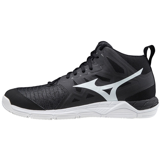 Mizuno Wave Supersonic 2 Mid Volleybollskor Dam Svarta Vita Grå | 076825PSF