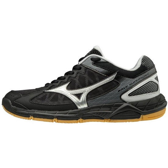 Mizuno Wave Supersonic Volleybollskor Dam Svarta Silver | 085439KQC